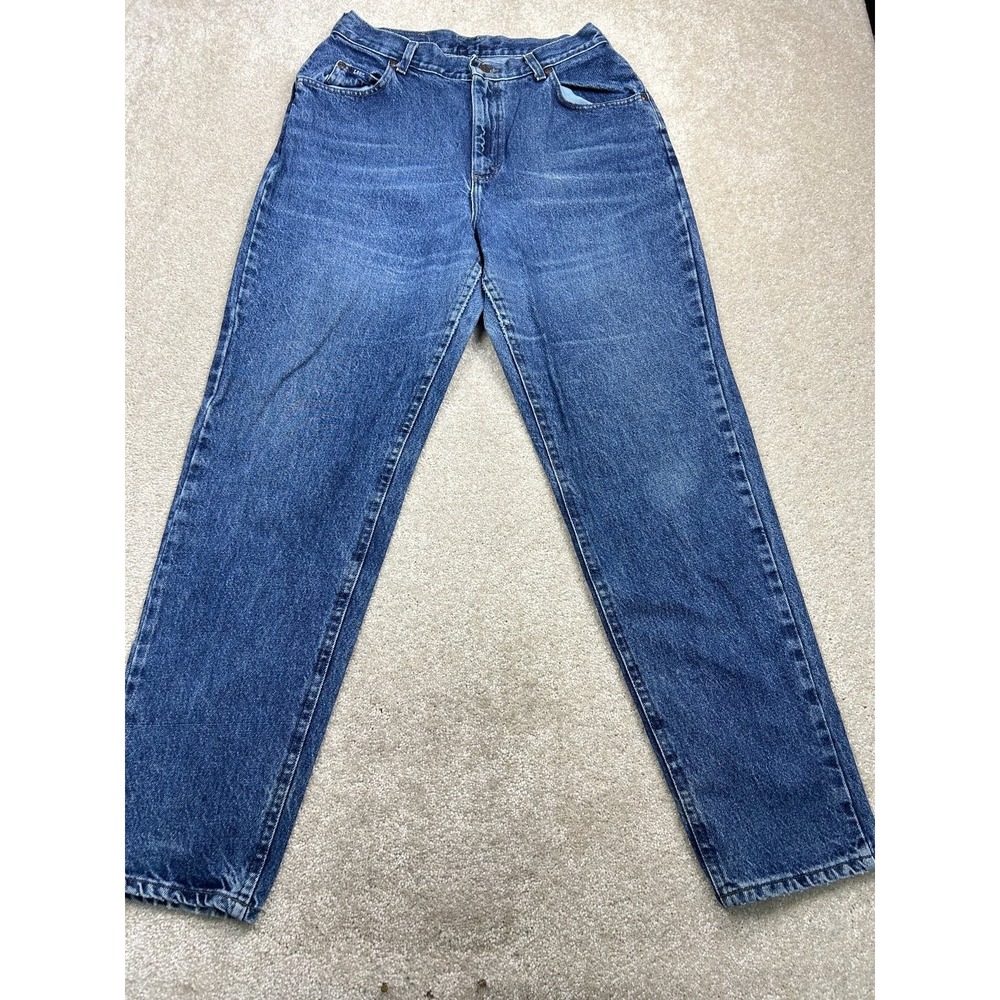 Lee Jeans Women's Size 14 M Blue Wash‎ High Rise Straight Leg Denim Classic